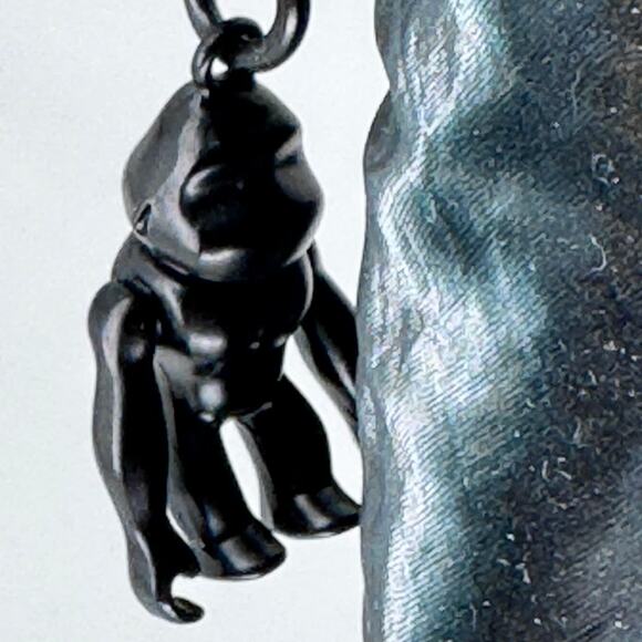 KIpling Tote Bag Colissa Black Metallic Laptop - Picture 4 of 8